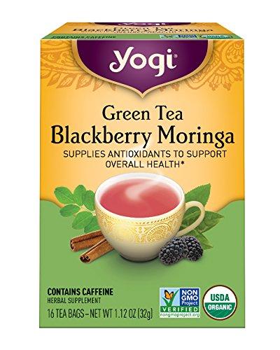 Algopix Similar Product 6 - Yogi Tea Blackberry Moringa Green Tea