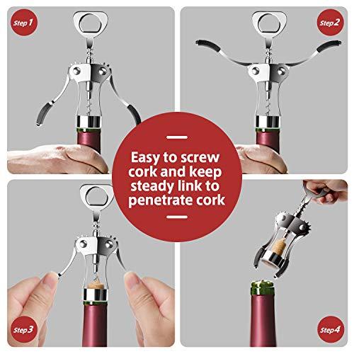 Algopix Similar Product 6 - Wing Corkscrew Wine Opener and Bottle