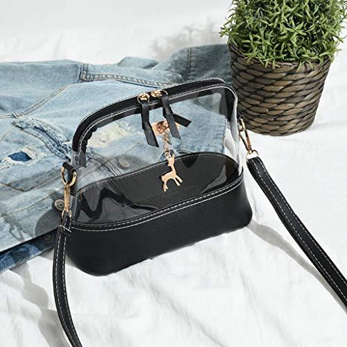 Algopix Similar Product 10 - Rakkiss Women Transparent Crossbody Bag