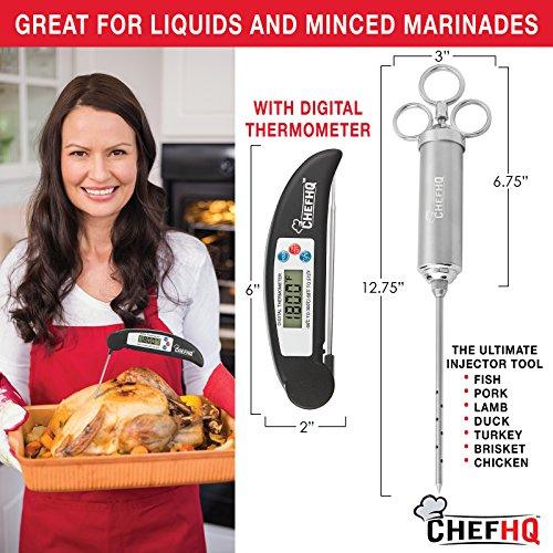 Algopix Similar Product 3 - CHEFHQ Marinade Meat Injector Kit with