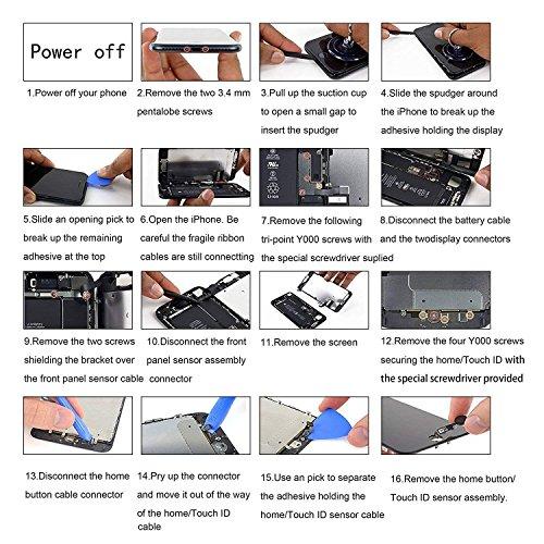 Algopix Similar Product 8 - QTlier Screen Replacement for iPhone 7