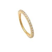 Algopix Similar Product 19 - ANYGOLDS 14k Real Solid Gold Diamond Cz