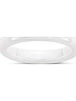 Algopix Similar Product 5 - Ceramic White 4mm Polished Band Size 8.5