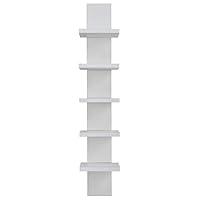 Algopix Similar Product 13 - Danya B 5 Tier Wall Shelf Unit Narrow