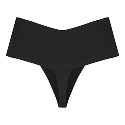 Seamless Solid Thong Panty - Nude