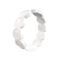 Algopix Similar Product 16 - QALO Womens Scallop Pearl Silicone
