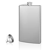 Algopix Similar Product 1 - Hip Flask and Refill Funnel Set  8 oz