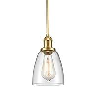 Algopix Similar Product 14 - CLAXY Glass Pendant Lights Brass mini