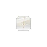 Algopix Similar Product 11 - Gold Silver Double Cross Necklace