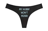 Algopix Similar Product 3 - My Hubby Wont Mind Black Thong 