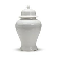 Algopix Similar Product 13 - Twos Company 19 White Temple Jar 