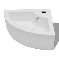Algopix Similar Product 6 - vidaXL Ceramic Hand Wash Basin Bathroom