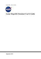 Algopix Similar Product 14 - Lunar Regolith Simulant Users Guide