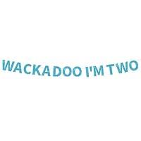 Algopix Similar Product 9 - Hoolerry Wackadoo Im Two Banner Happy