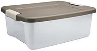 Algopix Similar Product 10 - Sterilite 25 Qt Shelf Tote Driftwood