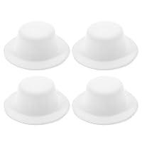 Algopix Similar Product 10 - STOBOK White Mini Formal HatsFelt Top