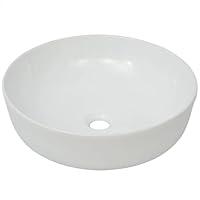 Algopix Similar Product 17 - vidaXL Bathroom Basin Round Ceramic