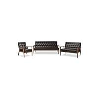Algopix Similar Product 14 - Baxton Studio Sorrento 3 Piece Faux