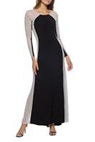 Algopix Similar Product 14 - Marina Boat Neck Long Embellished