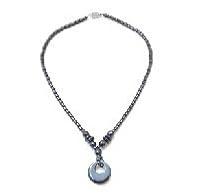 Algopix Similar Product 16 - Circle Magnetic Therapy Necklace 18"