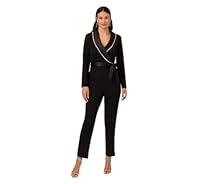 Algopix Similar Product 9 - Long Sleeve Tuxedo Jumpsuit With