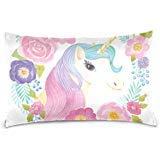Algopix Similar Product 5 - ALAZA Cooper Girl Unicorn Flowers Rose