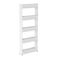 Algopix Similar Product 12 - Slim Rolling Storage Cart  5Tier