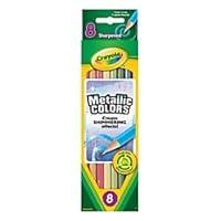 Algopix Similar Product 3 - Crayola Metallic Colored Pencils, 8 Pack