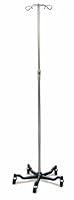 Algopix Similar Product 8 - Medline 5 Leg IV Pole Stand 4 Hook