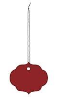 Algopix Similar Product 18 - Large Strung Ornate Oval Crimson Tags 