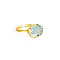 Algopix Similar Product 20 - Blue Topaz ring stackable ring
