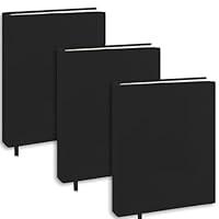 Algopix Similar Product 9 - KICNIC Black Book Covers 3 Pack 6x9