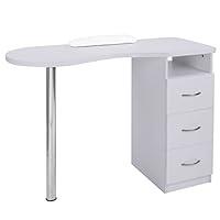 Algopix Similar Product 9 - mefeir Manicure Table Nail Desk with 3
