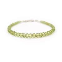 Algopix Similar Product 19 - Green Peridot Beads Bracelet for Women