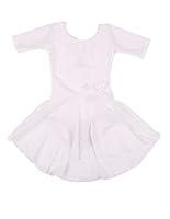 Algopix Similar Product 2 - Leveret Kids Girls Skirt Leotard White