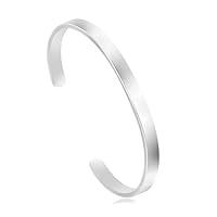 Algopix Similar Product 18 - JoycuFF Blank Cuff Bracelet Stainless