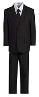 Algopix Similar Product 3 - Boys 6 Piece Classic Suit with Neck Tie