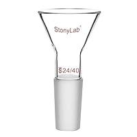 Algopix Similar Product 7 - StonyLab Glass Short Stem Powder Funnel
