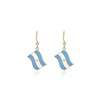 Algopix Similar Product 5 - Firopia Olympic Dangle Earrings Flag