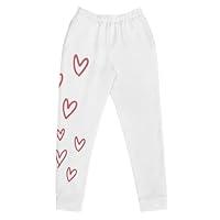 Algopix Similar Product 11 - Hearts Fleece unisex Sweatpants M