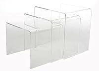 Algopix Similar Product 8 - Baxton Studio Acrylic Nesting Tables