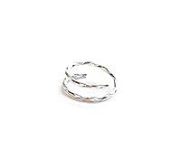 Algopix Similar Product 5 - Double Ear Cuff Silver Diamond Cut Non