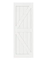 Algopix Similar Product 3 - DIYHD White K 30X84inch Sliding Barn