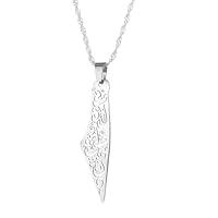 Algopix Similar Product 4 - 925 Sterling Silver Palestine Necklace