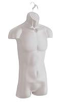 Algopix Similar Product 11 - Male Molded Frosted Torso Form  Fits