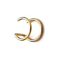 Algopix Similar Product 1 - 2 Fake Gold Double Nose Ring Fake Body