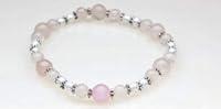 Algopix Similar Product 18 - Rose Quartz White  Silver Magnetic