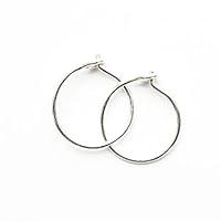 Algopix Similar Product 4 - Minimalist Little Hoop Earrings Solid