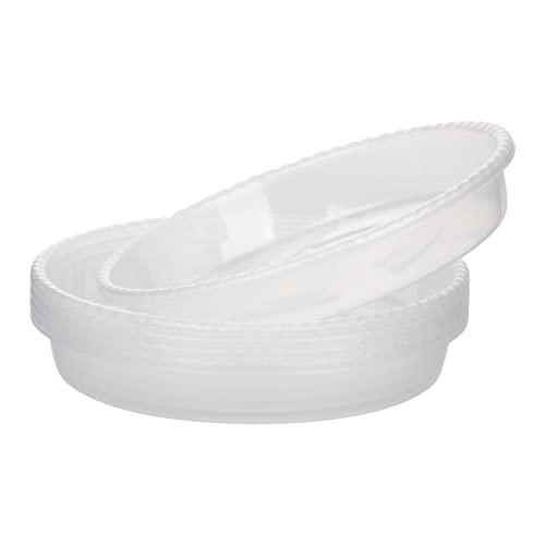 20 Pack 12 Inches Clear Plastic Plant Saucer Drip Trays Large Plant Plate  Dish for Indoor Flower Pots and Planters in Bulk