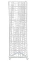 Algopix Similar Product 6 - White Triangle Wire Grid Tower with